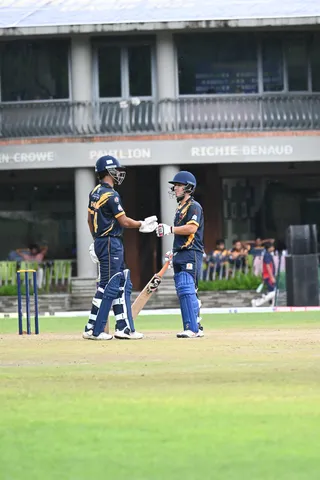 Doiwala Kings batters meeting on the field